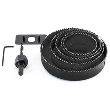 8-Piece Set Carbon Arbored Adjustable Hole Saw Set Round Circular (64 mm, 76mm1 89mm, 102mm & 127mm) - Super Bachat