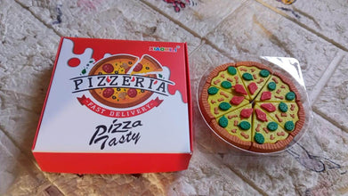 3D Pizza Slices Kids Favourite Food Eraser, Pizza 7 slice eraser for kids Adults fast food lover Stationary Kit Fancy & Stylish Colorful Erasers, for Return Gift, Birthday Party, School Prize - Super Bachat