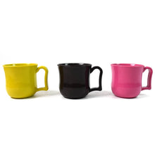 Premium Plastic Coffee / Tea Cups / Mug with Handle (1 Pc / Loose / Mix Color) - Super Bachat