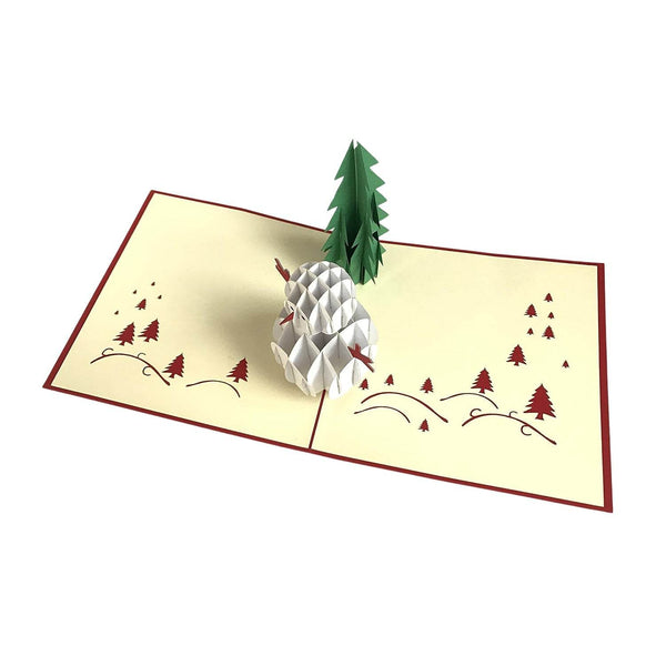 3D Pop-Up Greeting Card (1 Pc): Birthday, Love, Christmas - Super Bachat