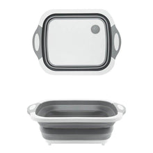Foldable Chopping Board, Dish Rack, Washing Bowl & Draining Basket, 3in1 Multi-Function - Super Bachat