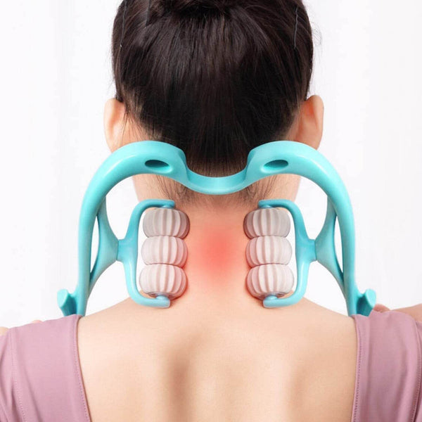 Neck & Shoulder Massager: Portable Relief for Back, Waist & More (1 Pc) - Super Bachat