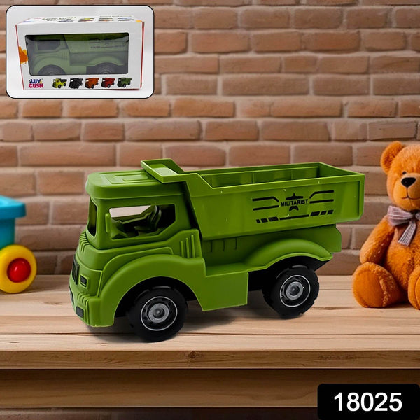 Friction Powered Dumper Toy Truck For Kids | With Opening Container Feature | Strong & Durable Plastic Material | Indoor & Outdoor Play Birthday Gift for Baby Boys & Girls (1 Pc) - Super Bachat