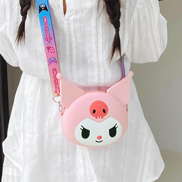 Cute Cartoon Girls' Backpack, Shoulder Bag / Purse, Portable, Mini Silicone Handbag Girls, Children's Bag/Purse for Girls Women, Gift Girls Bag Accessories (1 Pc Mix Color ) - Super Bachat