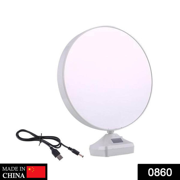 Plastic 2 in 1 Mirror Come Photo Frame with Led Light - Super Bachat