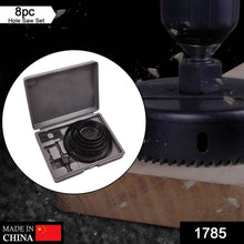 8-Piece Set Carbon Arbored Adjustable Hole Saw Set Round Circular (64 mm, 76mm1 89mm, 102mm & 127mm) - Super Bachat