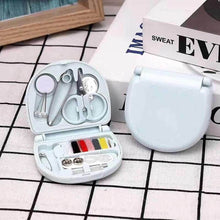 Mini Travel Sewing Kit DIY Sewing Portable Sewing Tool Kits Plastic Sewing Kit Box Beginner Friendly Emergency Sewing Repair Kit with Threads Scissors Hand Sewing Needles - Super Bachat