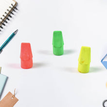 Pencil Top Eraser Rubber Erasers (1 Pc / Mix Colour & Design) - Super Bachat