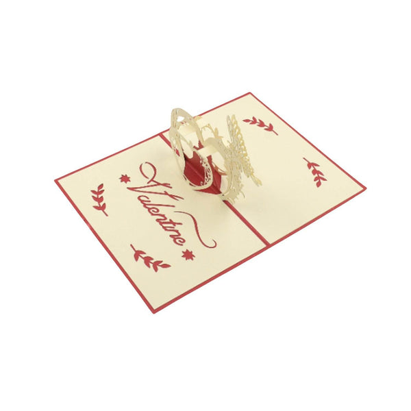 3D Pop-Up Greeting Card (1 Pc): Birthday, Love, Christmas - Super Bachat