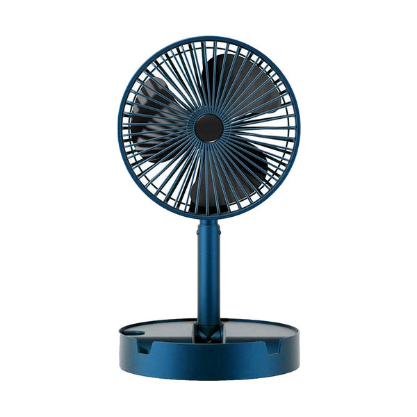 Telescopic Electric Desktop Fan, Height Adjustable, Foldable & Portable for Travel/Carry | Silent Table Top Personal Fan for Bedside, Office Table (Battery Not Include / Button Not included)) - Super Bachat