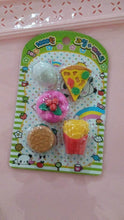 3D Food Shape Fancy & Stylish Colorful Erasers, Mini Eraser Creative Cute Novelty Eraser for Children Eraser Set for Return Gift, Birthday Party, School Prize(5 Pcs Set) - Super Bachat
