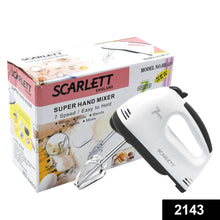 Compact Hand Electric Mixer / Blender for Whipping / Mixing with Attachments - Super Bachat
