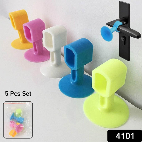 Self-Sucking Silicone Door Stopper (5 Pcs Set) - Super Bachat