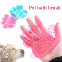 Rubber Pet Cleaning Massaging Grooming Glove Brush - Super Bachat