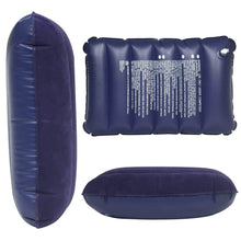 Velvet Air Inflatable Travel Pillow (Blue) - Super Bachat