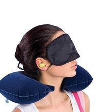 3in1 Air Travel Kit with Pillow, Ear Buds & Eye Mask - Super Bachat
