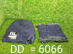 Ultra Soft Unisex Woolen Beanie Cap Plus Muffler Scarf - Super Bachat
