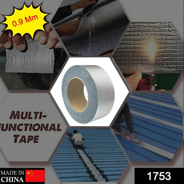 SELF-ADHESIVE INSULATION RESISTANT HIGH TEMPERATURE HEAT REFLECTIVE ALUMINIUM FOIL DUCT TAPE ROLL (0.9MM) - Super Bachat
