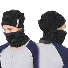 Ultra Soft Unisex Woolen Beanie Cap Plus Muffler Scarf - Super Bachat