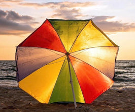 Sun Protection Water Proof Fabric Polyester Garden Umbrella for Beach, Lawn - Super Bachat