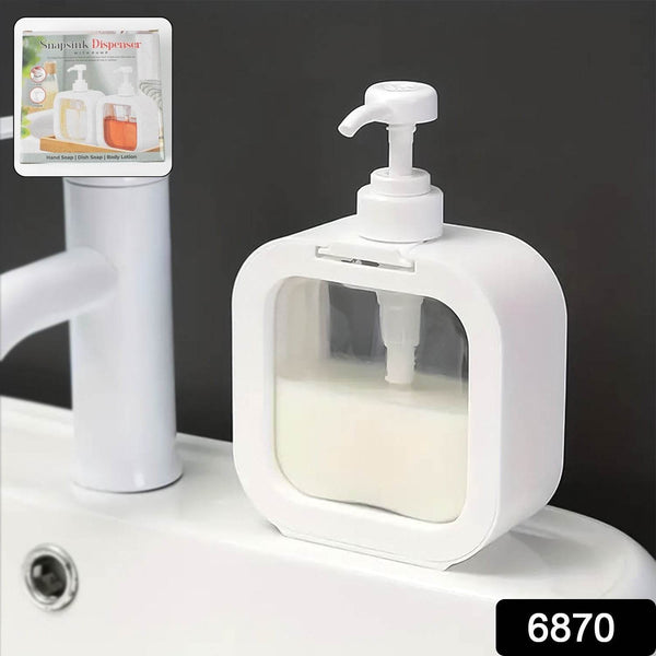 Snap sink Dispenser Plastic Clear Empty Pump Lotion Bottles (1 Set) - Super Bachat