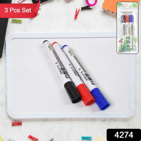 Mix Color Marker Pen used in all kinds of school, college (3 Pcs Set) - Super Bachat