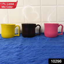 Premium Plastic Coffee / Tea Cups / Mug with Handle (1 Pc / Loose / Mix Color) - Super Bachat