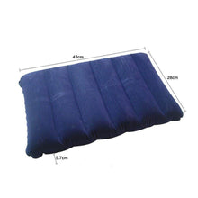 Velvet Air Inflatable Travel Pillow (Blue) - Super Bachat