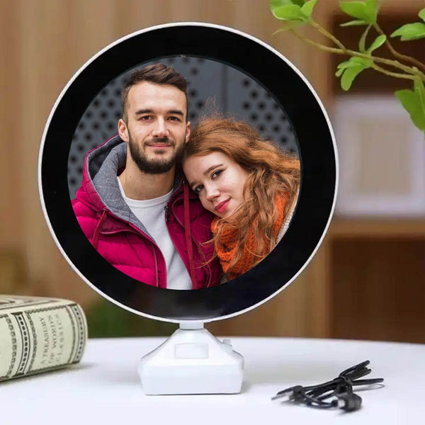 Plastic 2 in 1 Mirror Come Photo Frame with Led Light - Super Bachat