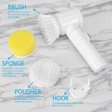 5in1 Home Kitchen Electric Cleaning Brush, Electric Spin Scrubber - Super Bachat