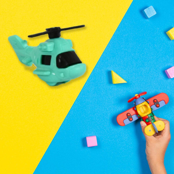 Small DIY Helicopter Toy, Small Kid's Toy, Rotating Tail Wing DIY Helicopter (30 Pc Set) - Super Bachat
