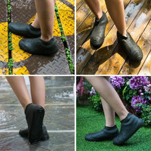 Non-Slip Silicone Rain Reusable Anti skid Waterproof Fordable Boot Shoe Cover ( Large ) - Super Bachat