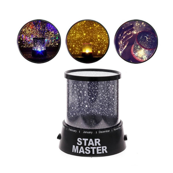 Star Night Light Projector Lighting USB Lamp Led Projection LED Night (Battery & Cable Not Included) - Super Bachat