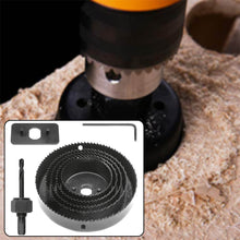 8-Piece Set Carbon Arbored Adjustable Hole Saw Set Round Circular (64 mm, 76mm1 89mm, 102mm & 127mm) - Super Bachat