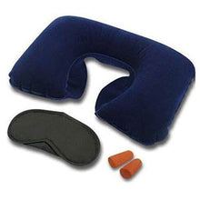 3in1 Air Travel Kit with Pillow, Ear Buds & Eye Mask - Super Bachat
