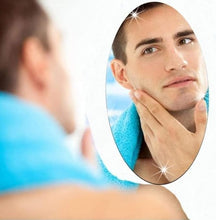 Lifesto Oval Shape Adhesive Mirror Sticker for Wall on Tiles Bedroom Living Room Basin Mirror Bathroom Wall Mirror Both Side Sticker Acrylic Wall Mirror for Wall Full Length
