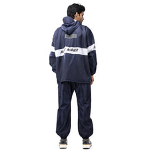 Bulfyss Raincoat 100% Waterproof Polyester Reversible Double Layer Casual Style Rain Coat For Men Bike With Pants, Adjustable Hood, Inner Mobile Pocket And Storage Bag (Blue 3Xl)