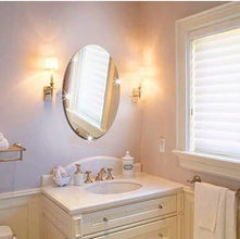 Lifesto Oval Shape Adhesive Mirror Sticker for Wall on Tiles Bedroom Living Room Basin Mirror Bathroom Wall Mirror Both Side Sticker Acrylic Wall Mirror for Wall Full Length