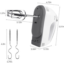 Compact Hand Electric Mixer / Blender for Whipping / Mixing with Attachments - Super Bachat