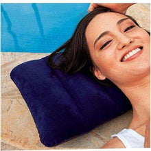 Velvet Air Inflatable Travel Pillow (Blue) - Super Bachat