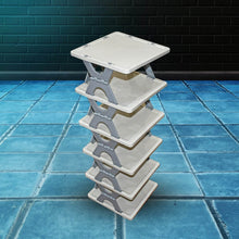 Foldable Shoe Rack (1 Pc, 6 Layers): Space-Saving, Entryway Storage - Super Bachat