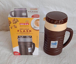 Stainless Steel Thermos Flask (Multiple Sizes): Travel Mug, Coffee, Tea (Leakproof) - Super Bachat