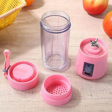 Multi-Purpose Portable USB Electric Juicer 6-Blades, Protein Shaker, Blender Mixer Cup (380 ML) - Super Bachat