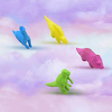 Small Dinosaur Shaped Erasers (4 Pc): Animal Erasers for Kids (School Supplies) - Super Bachat