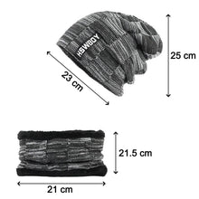 Ultra Soft Unisex Woolen Beanie Cap Plus Muffler Scarf - Super Bachat
