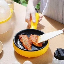 Multi functional Electric 2 in 1 Egg Frying Pan with Egg Boiler Machine Measuring Cup with Handle - Super Bachat