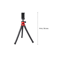 Amazon Basics Flexi Octopus Tripod with 360-Degree Rotating Head with Phone Mount, Ideal for DSLR, Action Cameras, Ring Lights, Panel Reflectors, Umbrellas, and Flashlights