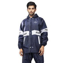 Bulfyss Raincoat 100% Waterproof Polyester Reversible Double Layer Casual Style Rain Coat For Men Bike With Pants, Adjustable Hood, Inner Mobile Pocket And Storage Bag (Blue 3Xl)