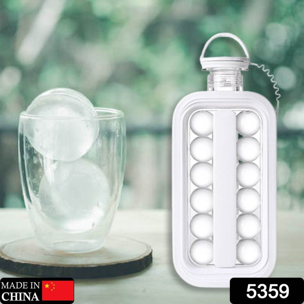 Foldable Ice Tray with Lid, 2-in-1 Ice Ball Maker - Super Bachat