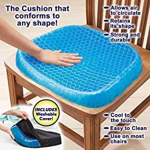 Cushion Seat Flex Pillow, Gel Orthopedic Seat Cushion Pad (Egg Sitter) - Super Bachat